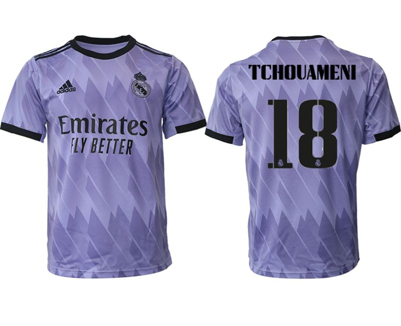 Men 2022-2023 Club Real Madrid away aaa version purple 18 Soccer Jersey